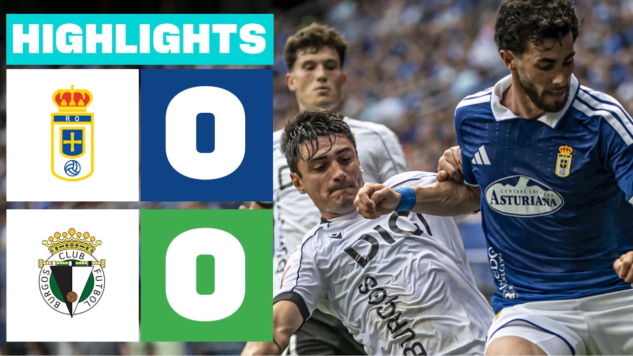 REAL OVIEDO 0 - 0 BURGOS CF | RESUMEN LALIGA HYPERMOTION