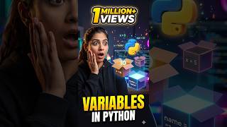 8/100 🐍 Python Variables Explained! Store Data Easily 💻 #shorts  #python #learnpython