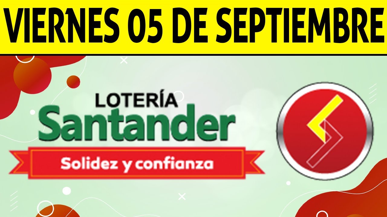 Resultados Lotería de SANTANDER Viernes 5 de Septiembre de 2025  PREMIO MAYOR 😱🚨💰