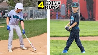 4 HOME RUNS AT FIRST BASEBALL GAMES OF THE SEASON! ⚾️