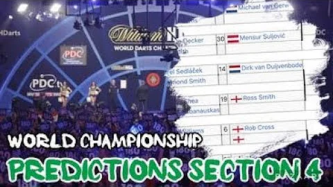 World Darts Championship Predictions / Section 4 U...