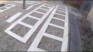 We made a lot of progress on the job today. Frame work is all laid out, I would have liked to have got some panels in, but hey it is 