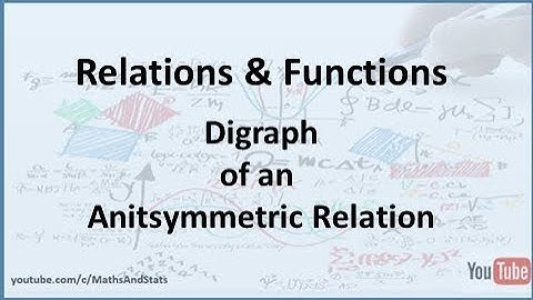Relations and Functions: A Digraph of an Anti-symmetric Relation