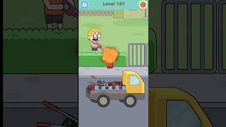 Death puzzle game new level 167 ⛽ Gas Ke Chakkar Mein Explosion #subscribe #gameplay #funny