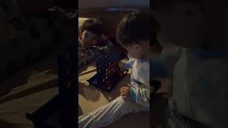 Cody playing connect 4 with his 3 year old downs syndrome brother Alfie