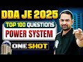 Power System In ONE SHOT | DDA JE Electrical Engineering Classes | Power System DDA JE