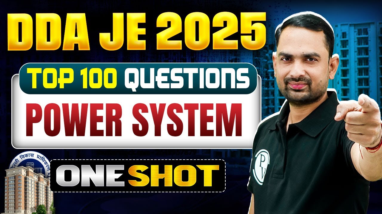 Power System In ONE SHOT | DDA JE Electrical Engineering Classes ...
