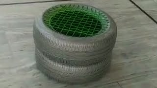 How to make comfortable seats with old car tyres || Beautiful seats from old car tyres ||