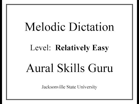 Melodic Dictation (R2) #10:  Relatively Easy