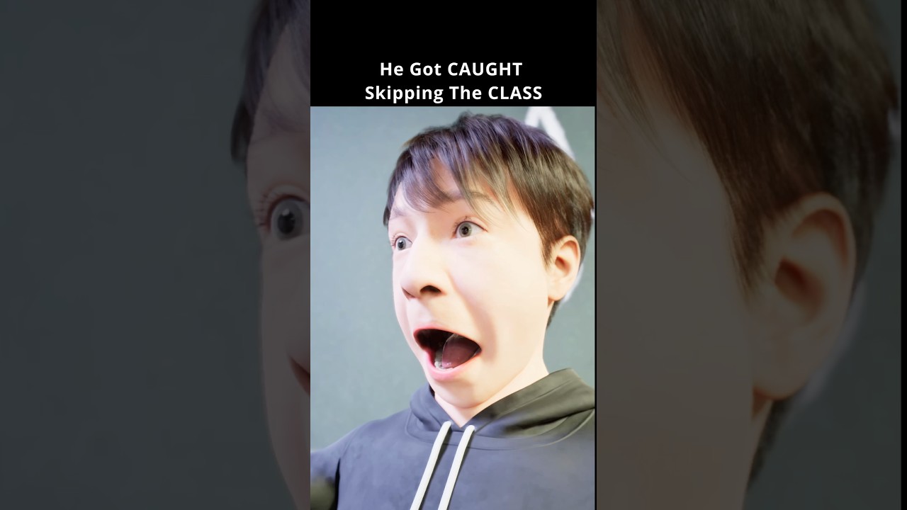 He Got CAUGHT Skipping The CLASS #shortsfeed #funny #story