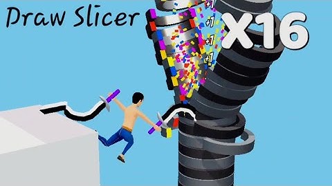 Draw Slicer 75 Very satisfying and relaxing New ASMR slicing game