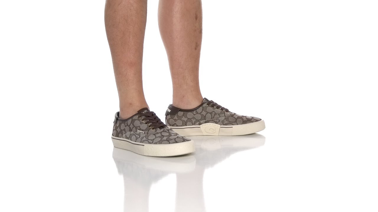 【Coach】Sneaker In Signature Jacquard スニーカー◆国内発送 COACH Signature Jacquard Leather Lace-Up Skate Sneaker SKU