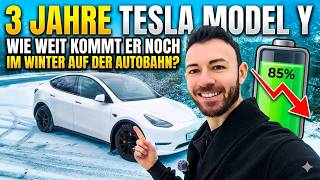 Autobahn-Wintertest: Mein 3 Jahre altes Tesla Model Y Performance überrascht mich!