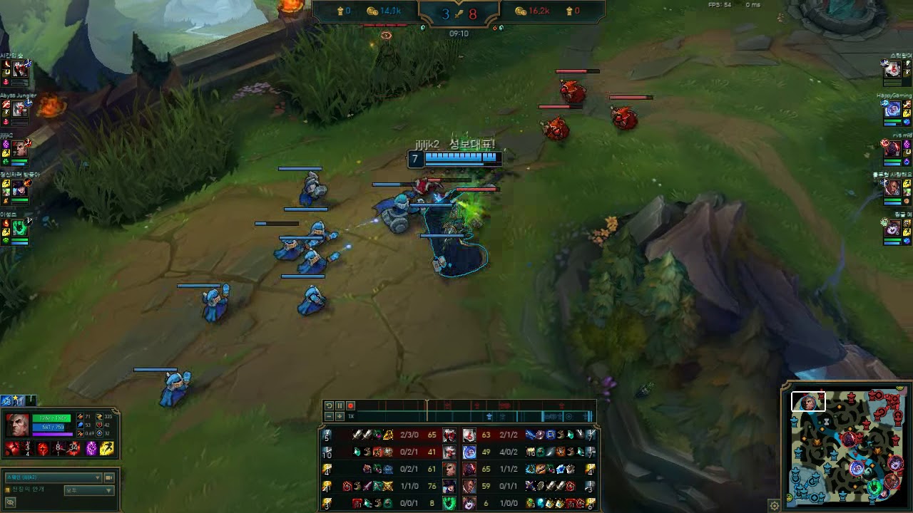 [KR Master] jljljk2 Top Swain vs Sion [8/5/8 Triple Kill] 2018-02-28