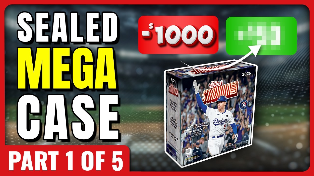 🚨FULL CASE PROFIT CHALLENGE🚨2025 TOPPS STADIUM CLUB MEGA BOXES PART 1 OF 5