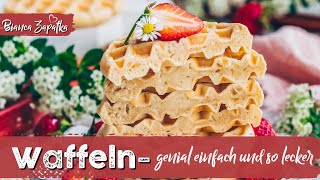 Vegane Waffeln  Das Beste Rezept  Omas Waffelteig ohne Ei und Butter 