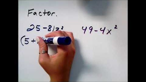 Factoring a difference of squares in one variable: Advanced