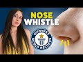 Loudest nose whistle  guinness world records