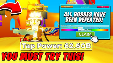 I KILLED EVERY BOSS AND THIS HAPPEND TO MY TAP POWER! | Tapping Simulat