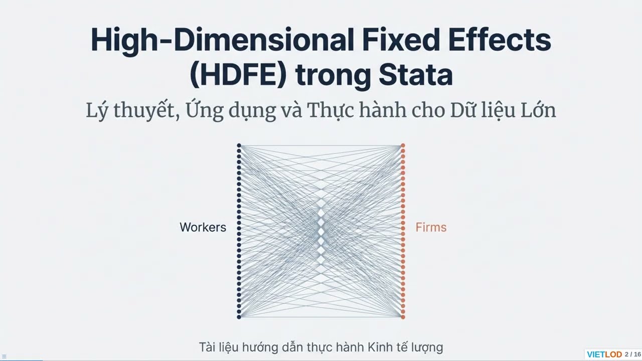 Lệnh reghdfe - Thực hành High Dimensional Fixed Effects
