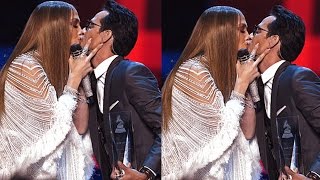 Jennifer Lopez Pionately Kisses Marc Anthony Onstage At The Latin Grammy Awards