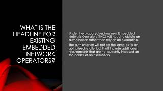 The AEMC December 2017 Report on the Regulation of Embedded Networks