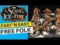 How To Speed Paint Free Folk Raiders | A Song Of Ice And Fire Miniatures