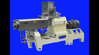 Direct Puff Corn Snack Food Double Screw Extruder Machine