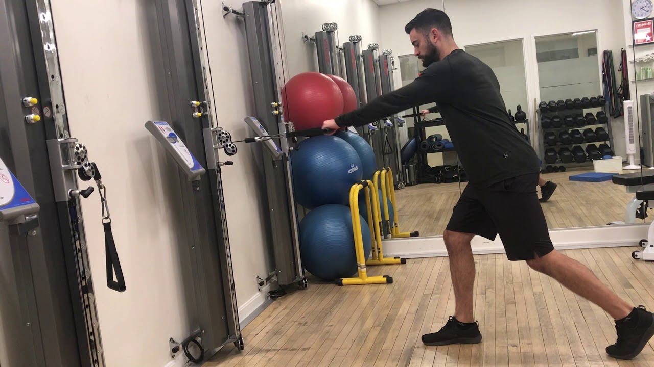 Staggered Stance Single Arm Cable Row - YouTube