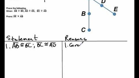 Proof Using Segment Congruence