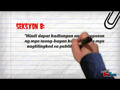 Saligang-Batas ng Pilipinas (artikulo III at IV) - YouTube