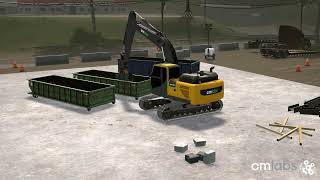 New Tiltrotator and Grapple Add-On Modules for the Excavator Simulator Training Pack | CM Labs