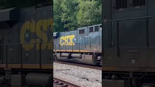 M418-27 with CSXT ET44AH #3304 Leading with a quick horn show