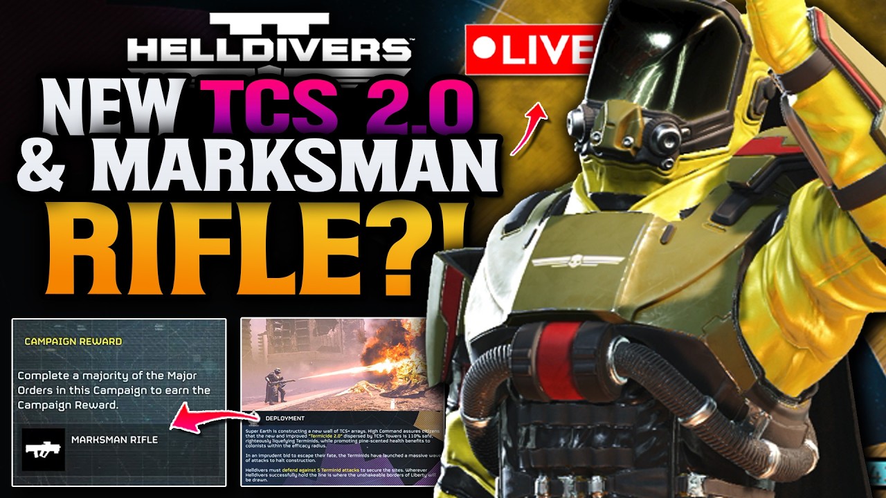 🔴Helldivers 2 NEW TCS MO! New Campaign Weapon Rewards!