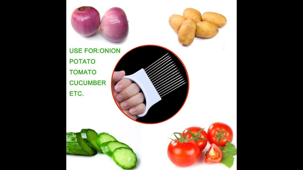 IMMART Easy onion, potato, holder and slicer ( A Product By The Immart