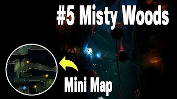 Part5. Misty Woods Walkthrough with Mini Map - Ori and the Blind Forest : 4K 60FPS