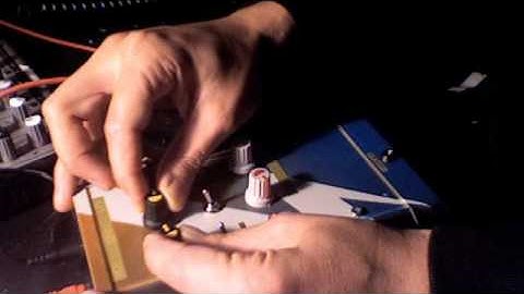 dr. moonstien black blue arange circuit bent optical theremin noise synth