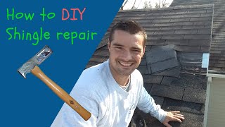 How to remove shingles to do a roof repair with AJC Hatchet (Winter 2019)
