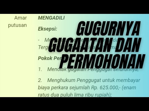 Video: Cara Menggugurkan Tuntutan