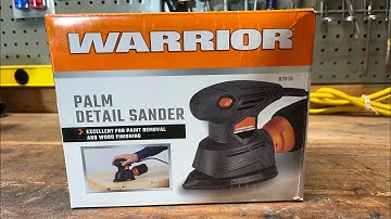 WARRIOR 1.1 amp Palm Detail Sander - unboxing
