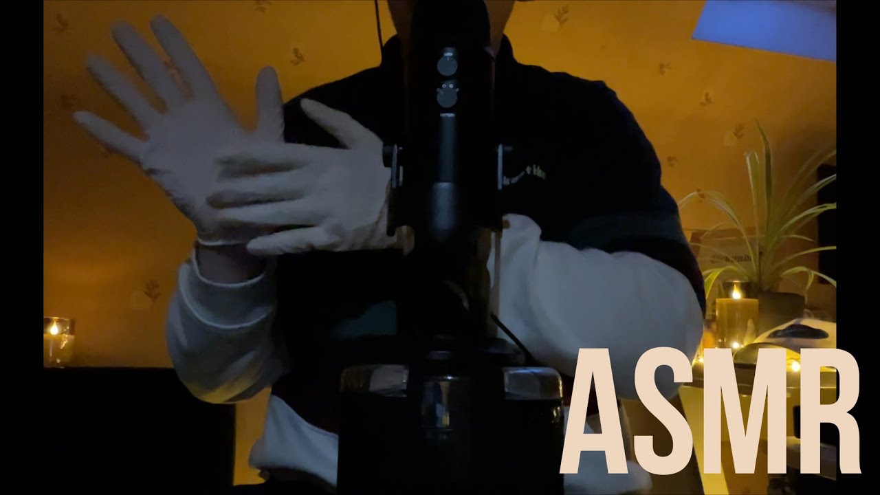ASMR  with Latex Gloves / Water Sounds