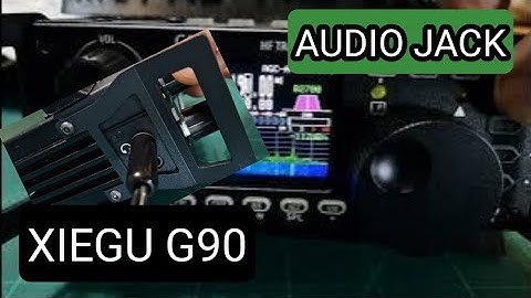 XIEGU G90 SWITCH AUDIO TO EXTERNAL JACK