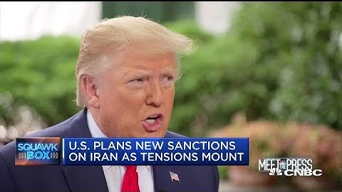 Trump: Iran cannot have a nuclear weapon