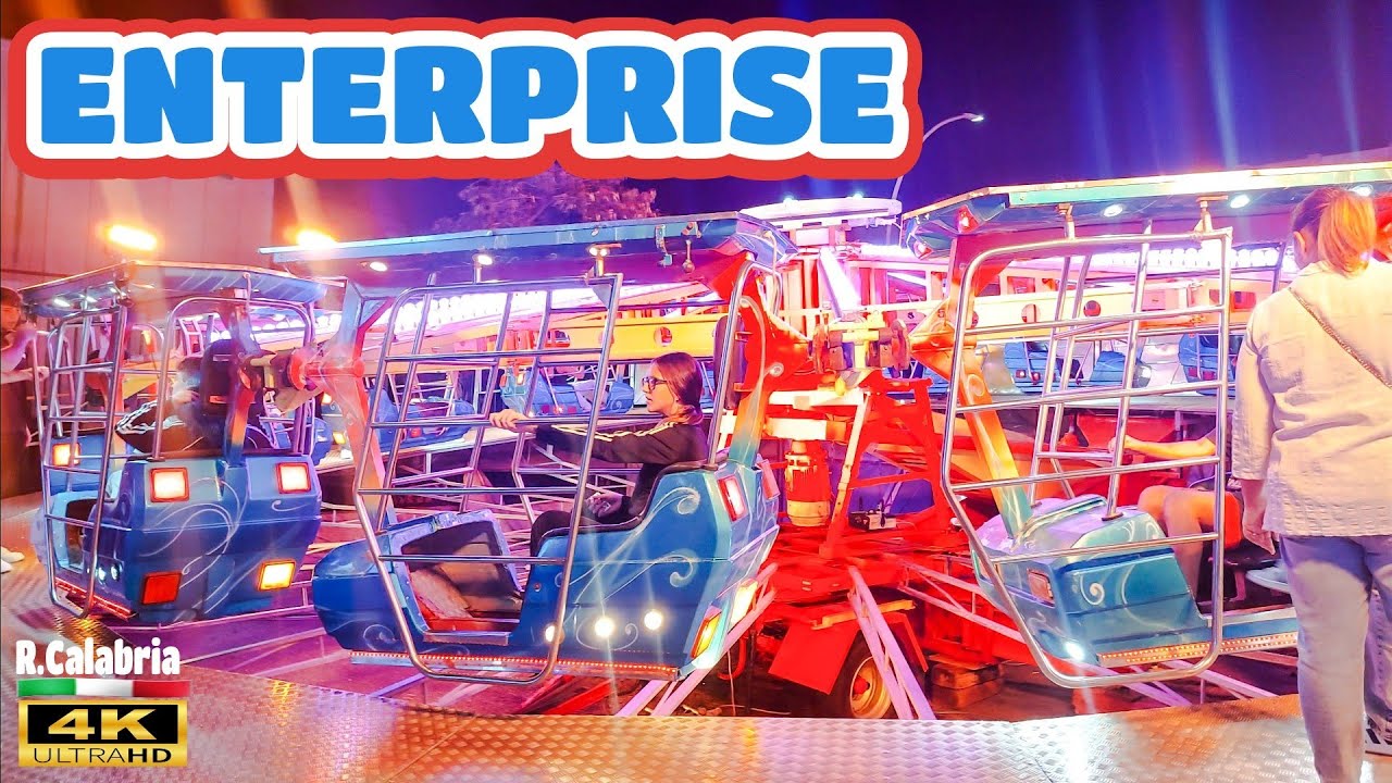 ENTERPRISE Giostre 2024 Rides 🇮🇹 Lunapark 4K