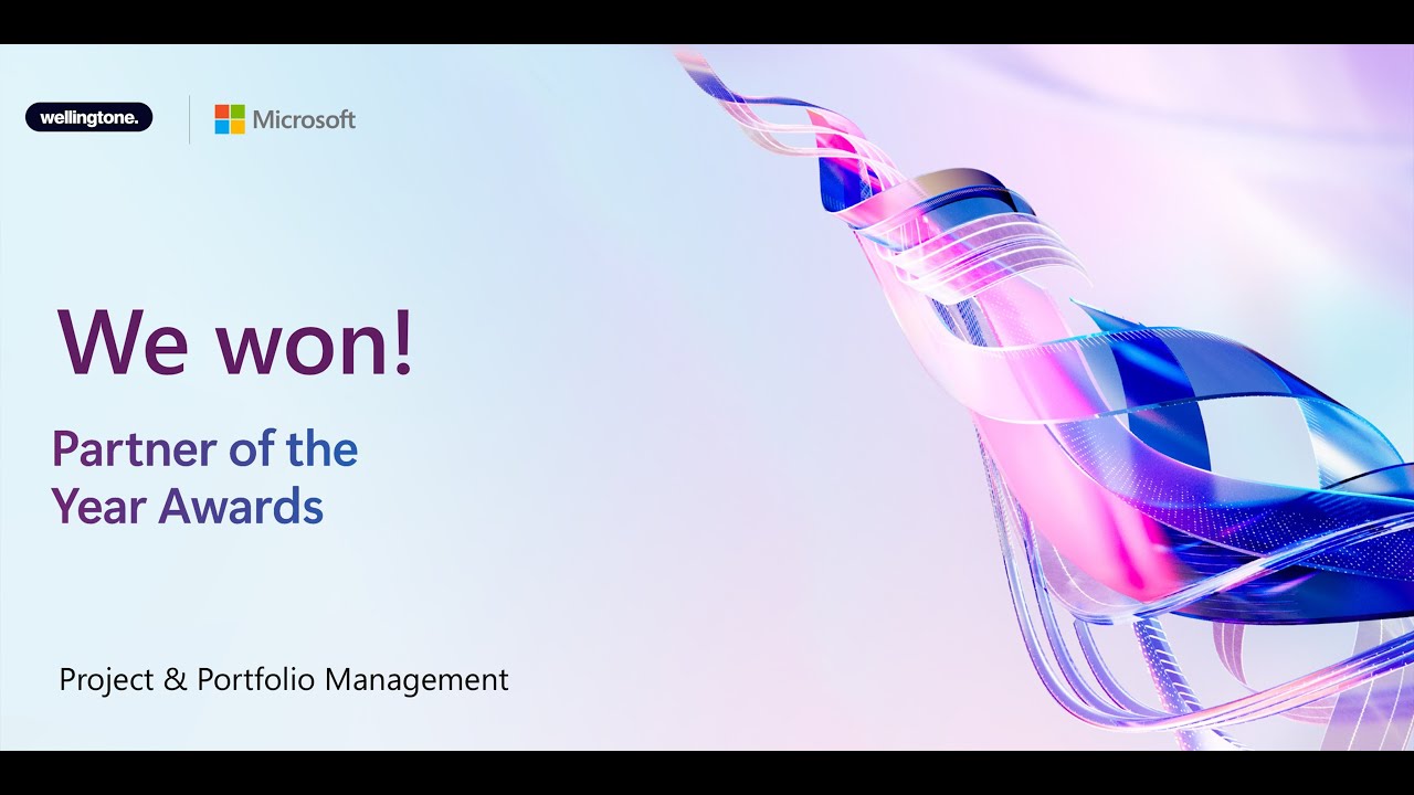 Wellingtone wins global 2025 Microsoft Partner of the Year Award for Project & Portfolio Management