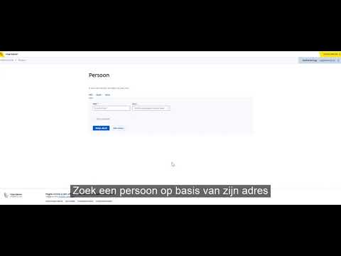 Video: Een Persoon Vinden Op Postadres