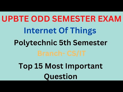 IOT | Internet of Things| Top 15+ Most Important Questions| BTeup 5th semester CS IT| upbte