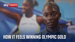 Celebrity Olympic gold medallist talks about winning women's 100m sprint at the Paris games Wealth