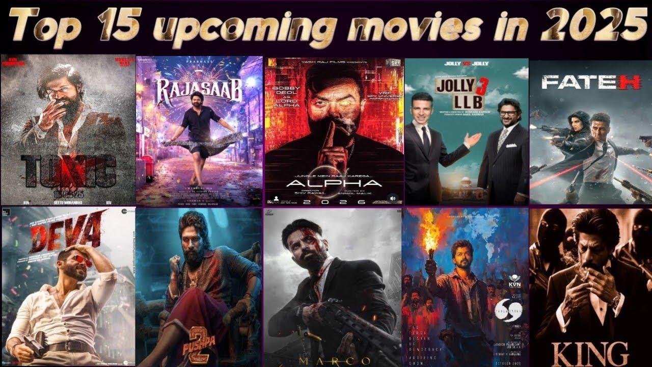 Top 15 upcoming movies pan India level in 2025 #movie #vaerlshorts # ...