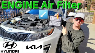 ENGINE AIR Filter- KIA Optima &amp; Hyundai Sonata 2.4L (2011-2015) #Sorrento #SantaFe #Azera